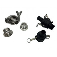 Клапаны и фитинги из ПП, ПВХ, INOX